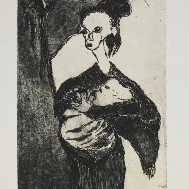 Sans titre, 1956, eau-forte et aquatinte, 20x13,7cm, K-B 59