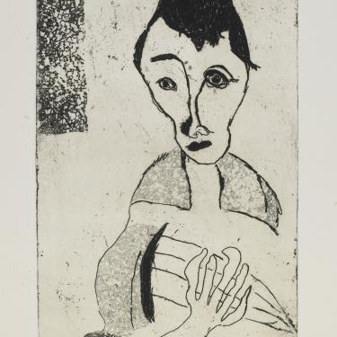 Sans titre, 1956, eau-forte et aquatinte, 15,8x10,3, K-B 62